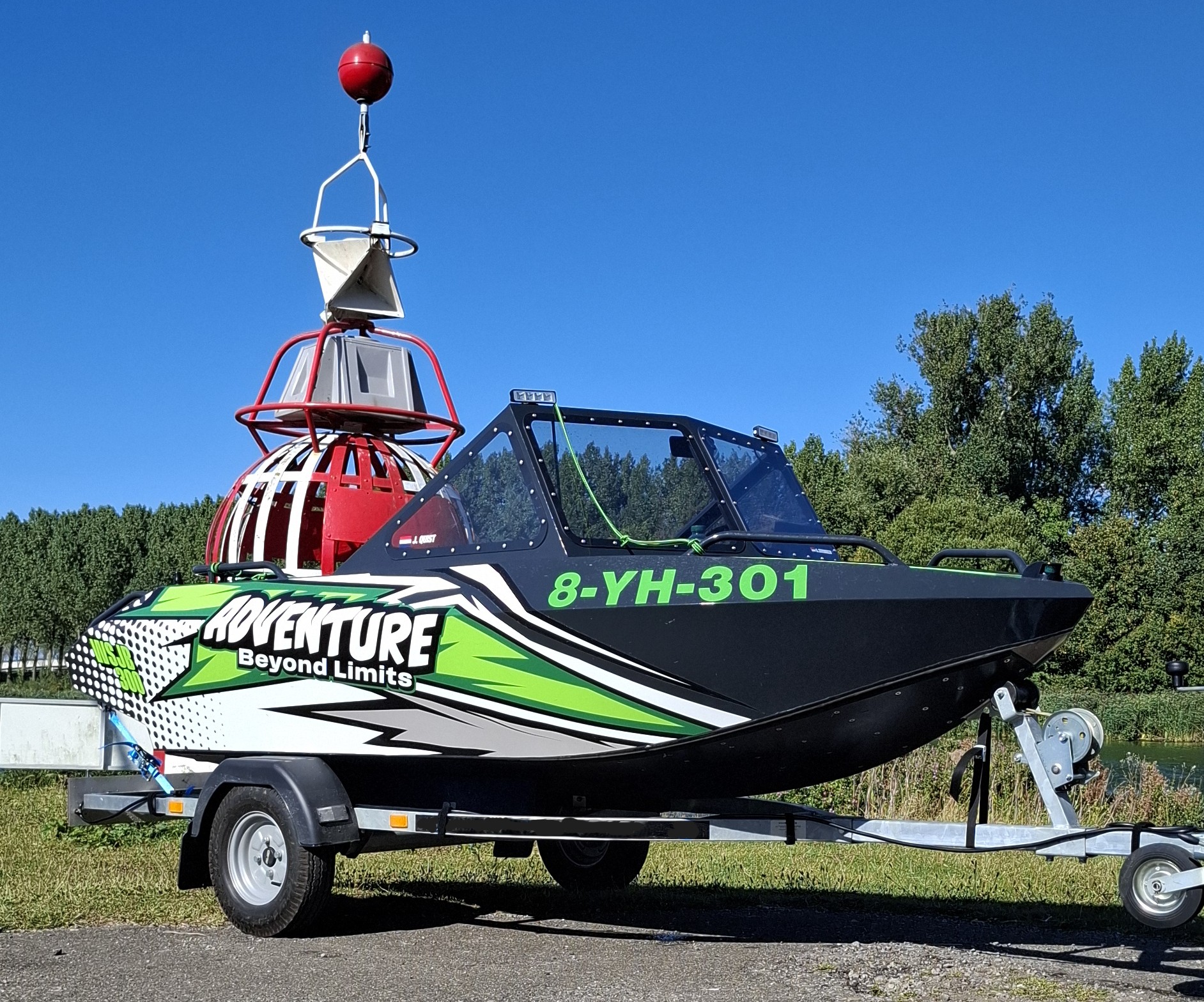 Unique WSB 300 Prototype Turn Key Mini Jetboat – 90HP Rotax – Full Aluminium EN5083